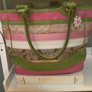 Coach Bag,the Bleecker Stripe Tote